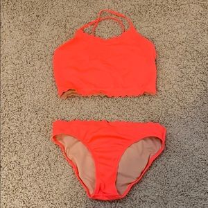Girls Bikini Neon Pink Set
